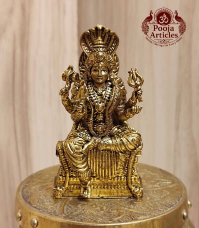 Buy Premium Brass Mariamman Statue 110g ,3" - Goddess Mariamman Idol for Home Pooja