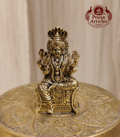 Buy Premium Brass Mariamman Statue 70g, 2.5" - Divine Goddess Mariamman Idol for Home Pooja