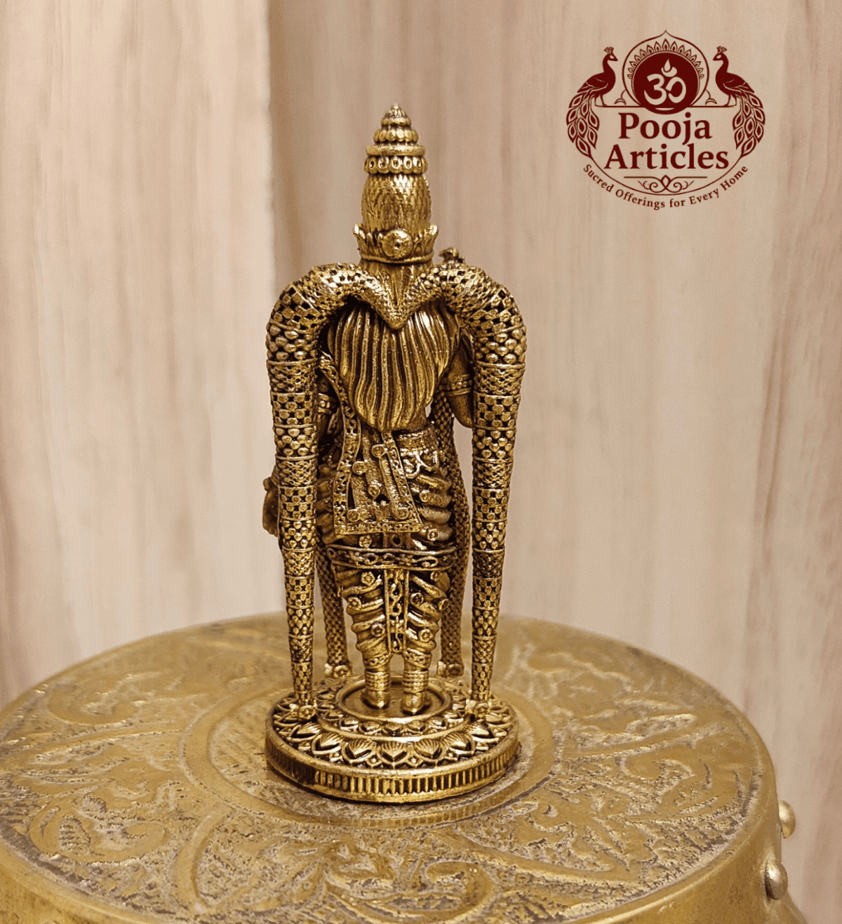 Buy Premium Brass Meenakshi Amman Statue 45 g, 2.5" – Mini Goddess Idol for Home Pooja & Gifiting