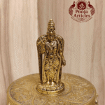 Buy Premium Brass Meenakshi Amman Statue 45 g, 2.5" – Mini Goddess Idol for Home Pooja & Gifiting