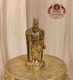 Buy Premium Brass Meenakshi Amman Statue 45 g, 2.5" – Mini Goddess Idol for Home Pooja & Gifiting