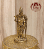 Buy Premium Brass Meenakshi Amman Statue 70 g, 3" – Mini Goddess Idol for Home Pooja & Gifiting