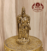 Buy Premium Brass Meenakshi Amman Statue 70 g, 3" – Mini Goddess Idol for Home Pooja & Gifiting