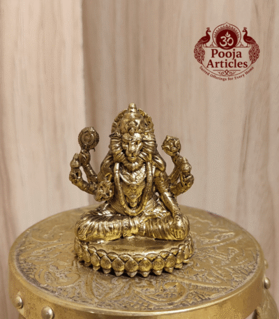 Buy Premium Brass Narasimha Statue 60 g, 1.7" – Mini Narasimha Idol for Power & Prosperity