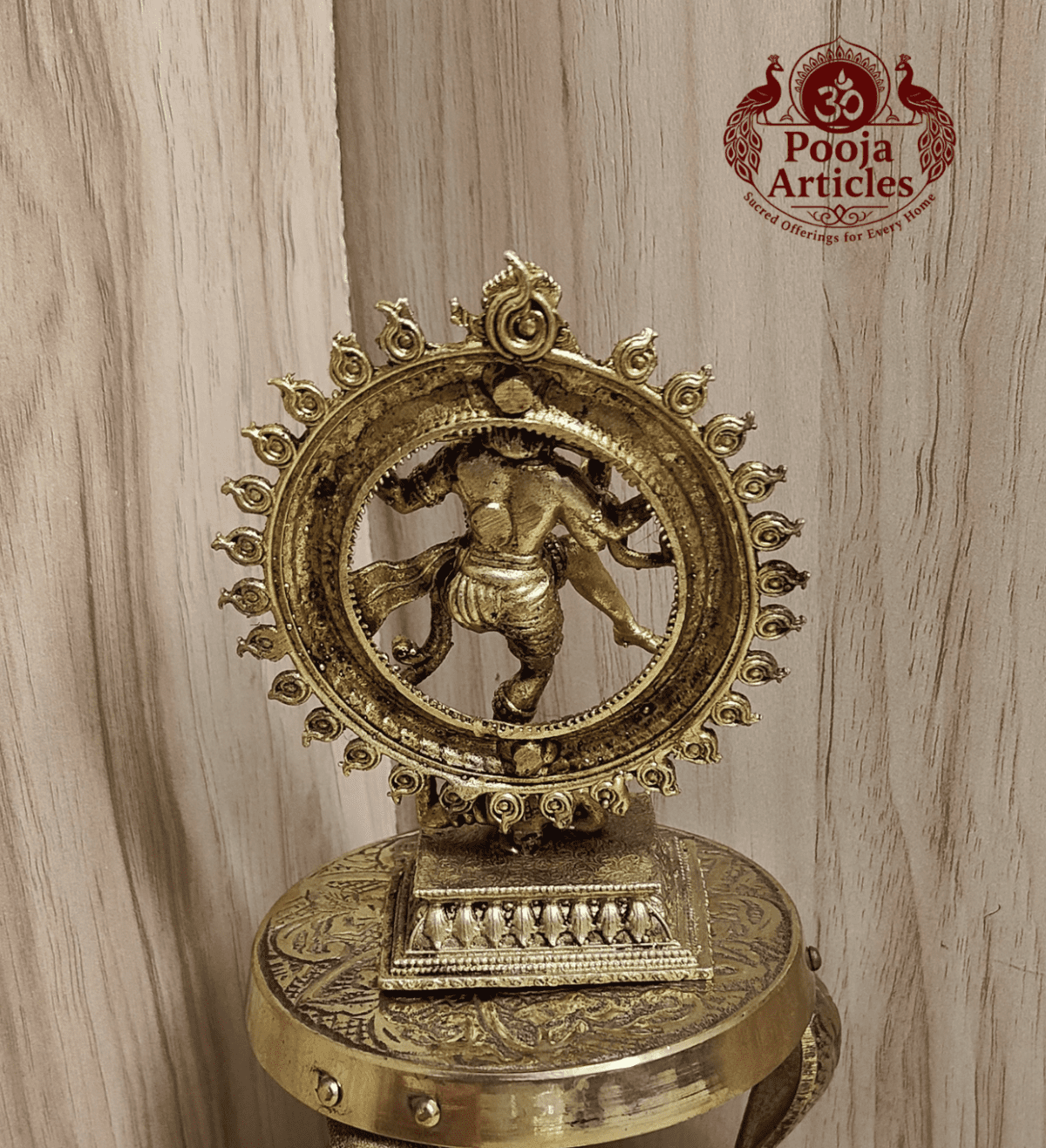 Buy Premium Brass Nataraja Statue 150g, 4" – Brass Nataraja Idol for Home Pooja