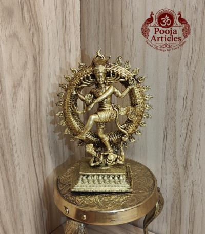 Buy Premium Brass Nataraja Statue 150g, 4" – Brass Nataraja Idol for Home Pooja