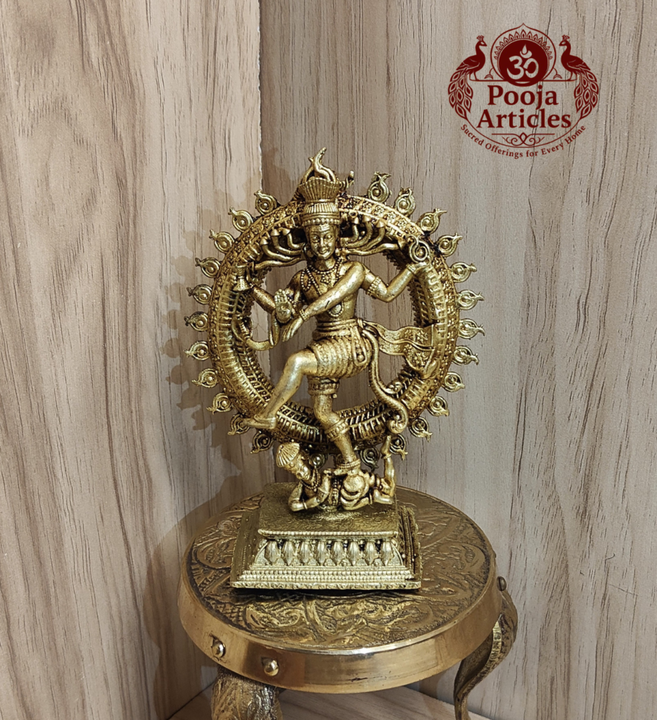 Buy Premium Brass Nataraja Statue 150g, 4" – Brass Nataraja Idol for Home Pooja