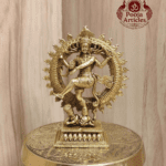 Buy Premium Brass Nataraja Statue 70g, 2.9" – Small Lord Nataraja Idol for Home Pooja & Divine Blessings