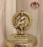 Buy Premium Brass Nataraja Statue 70g, 2.9" – Small Lord Nataraja Idol for Home Pooja & Divine Blessings
