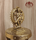 Buy Premium Brass Nataraja Statue 70g, 2.9" – Small Lord Nataraja Idol for Home Pooja & Divine Blessings