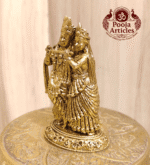 Buy Premium Brass Radha Krishna Statue 90 g, 2.5" – Divine Krishna Idol for Home Pooja & Gifiting
