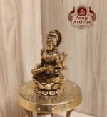 Buy Premium Brass Saraswati Idol 100g, 3" – Small Saraswati Statue for Home Pooja