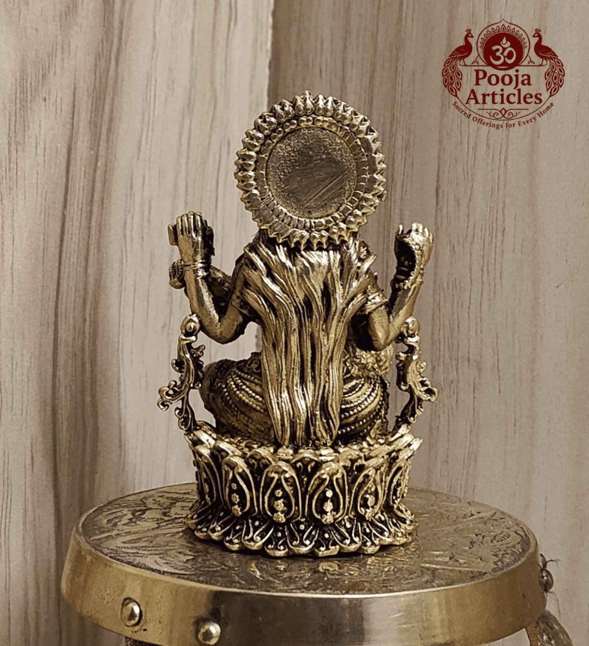 Buy Premium Brass Saraswati Idol 110g, 3" – Pure Brass Saraswati Idol for Pooja & Education
