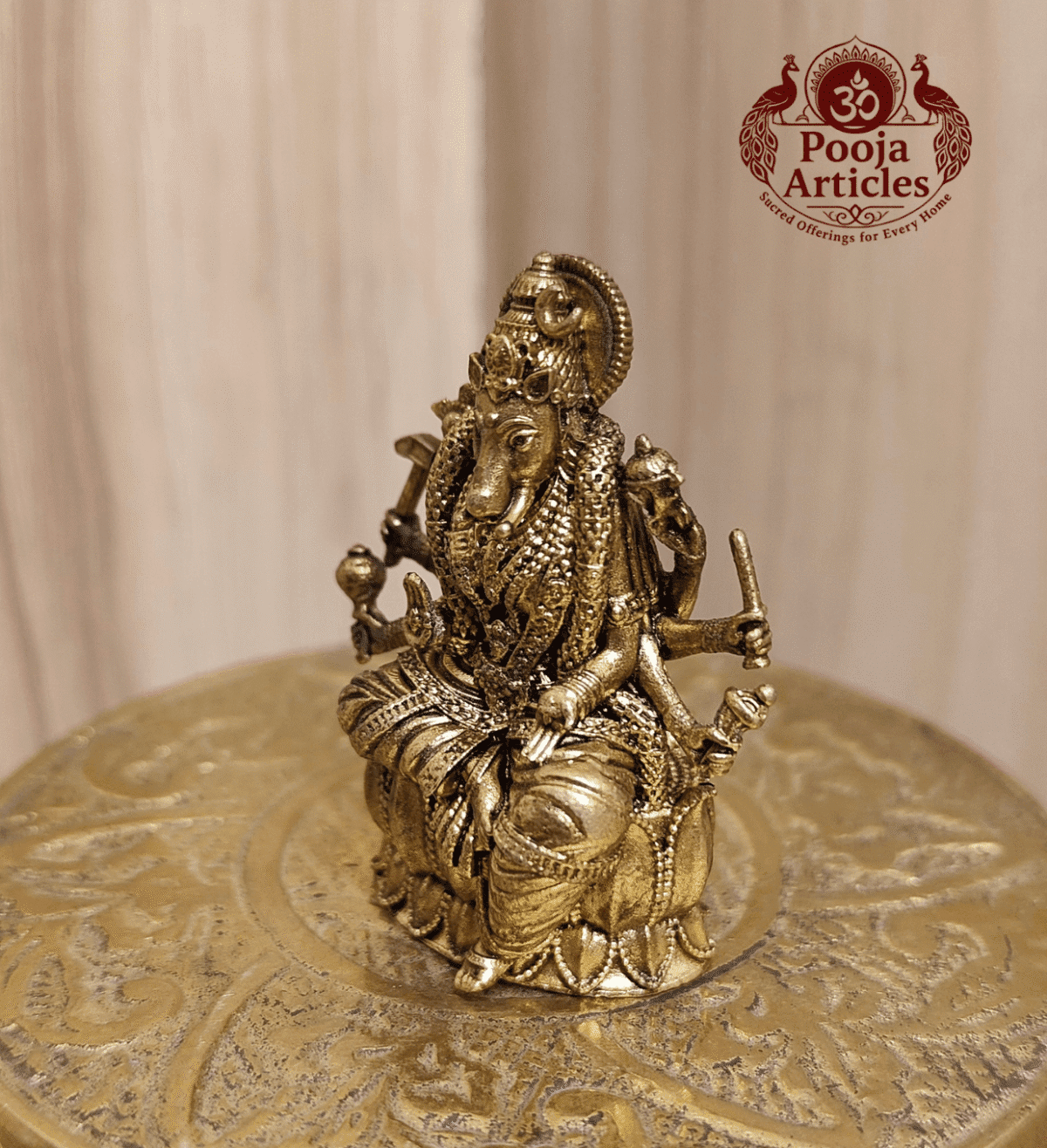 Buy Premium Brass Varahi Statue 35 g, 1.7" – Varahi Amman Idol for Protection, Wealth & Spiritual Power