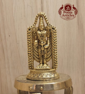 Buy Premium Brass Venkateswara Swamy Idol 70g, 3.6" – Small Tirupati Balaji Idol for Home Pooja 8 Buy Premium Brass Venkateswara Swamy Idol 70g, 3.6" – Small Tirupati Balaji Idol for Home Pooja
