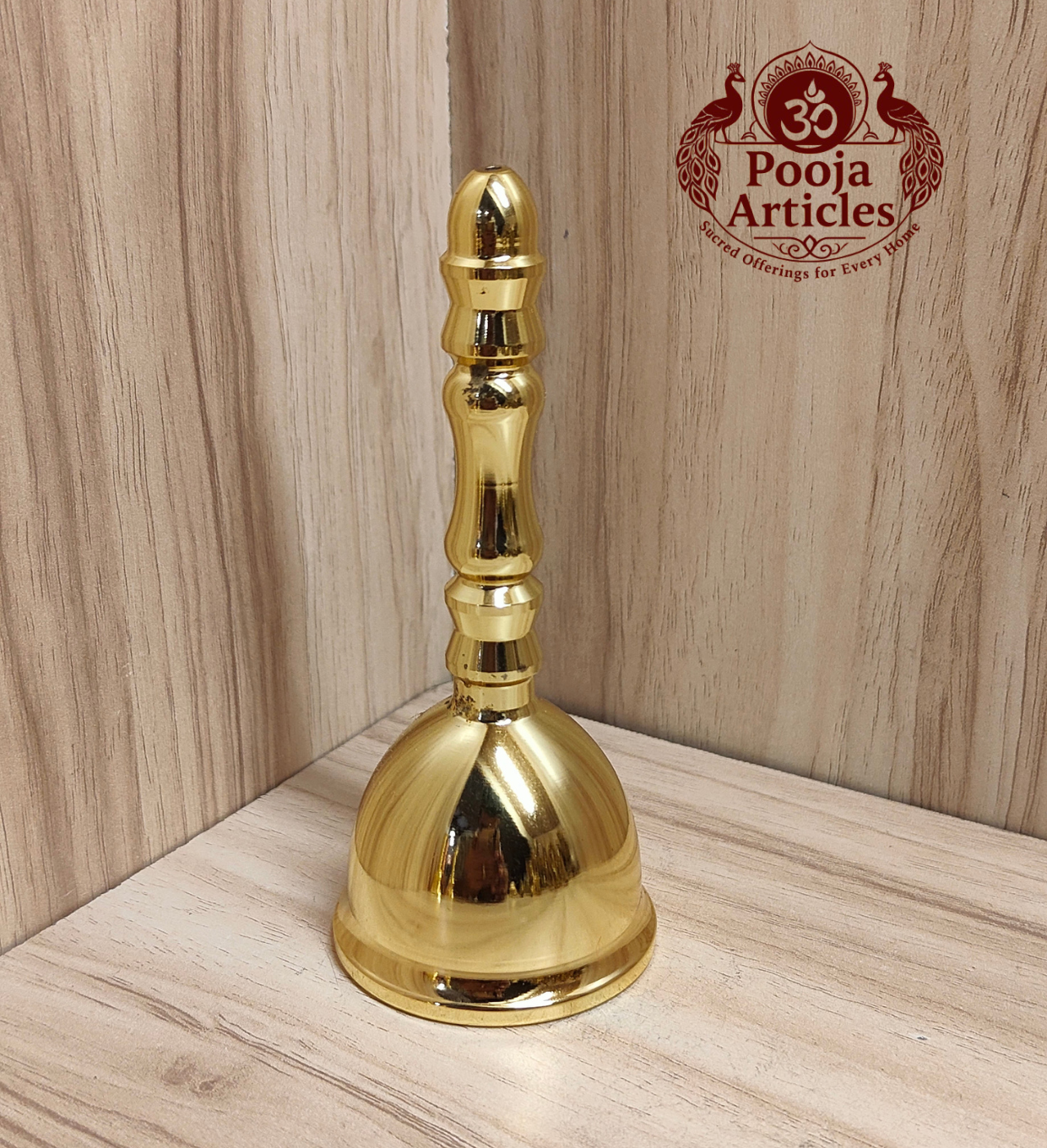 Buy Premium Pooja Brass Bell 150g, 4.5"– Divine Brass Bell for Temple & Home Use Buy Premium Pooja Brass Bell 150g, 4.5"– Divine Brass Bell for Temple & Home Use