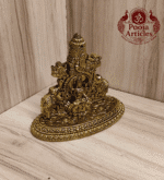 Buy Tirupati Balaji with Goddess Gajalakshmi Brass Statue 120 g, 3" – Divine Venkateswara Idol for Home Pooja