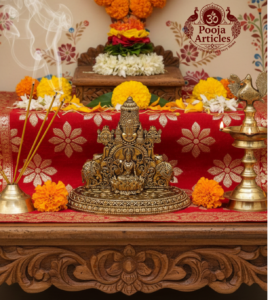 Buy Tirupati Balaji with Goddess Gajalakshmi Brass Statue 120 g, 3" – Divine Venkateswara Idol for Home Pooja