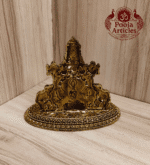 Buy Tirupati Balaji with Goddess Gajalakshmi Brass Statue 120 g, 3" – Divine Venkateswara Idol for Home Pooja