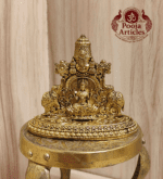 Buy Tirupati Balaji with Goddess Gajalakshmi Statue 80 g, 2.4" – Small Brass Venkateswara Idol for Home Pooja