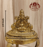 Buy Tirupati Balaji with Goddess Gajalakshmi Statue 80 g, 2.4" – Small Brass Venkateswara Idol for Home Pooja