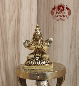 Buy Brass Garuda Idol 200g, 2.6" – Sacred Garuda Statue for Vishnu Devotees
