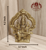 Buy Brass Mariamman Statue 470g, 4.2" – Premium Brass Mariamman Statue for Home Pooja, Protection, Health and Divine Blessings