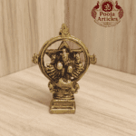 Buy Chakrathalwar Brass Idol 130g, 3.4" – Brass Chakrathalwar Statue for Protection & Home Pooja