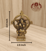 Buy Chakrathalwar Brass Idol 130g, 3.4" – Brass Chakrathalwar Statue for Protection & Home Pooja