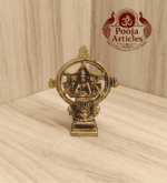 Buy Chakrathalwar Brass Idol 130g, 3.4" – Brass Chakrathalwar Statue for Protection & Home Pooja