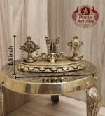 Buy Premium Brass Shankh Chakra Namah Idol 90g, 1.5" – Sacred Vishnu Symbol Brass Idol for Home